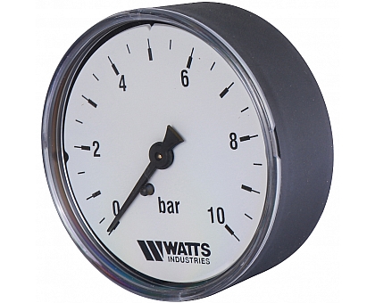 Watts  F+R100(MDA) 63/10 Манометр аксиальный   нр 1/4х 10 бар (63мм)