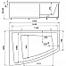 Ванна акриловая АКВАТЕК Оракул 180х125 с гидромассажем Standard (электроуправление)