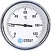 STOUT SIM-0001 Термометр биметаллический с погружной гильзой. Корпус Dn 80 мм, гильза 100 мм 1/2, 0...120°С