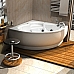 Ванна акриловая АКВАТЕК Калипсо 146х146 с гидромассажем Premium (пневмоуправление)