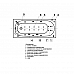 Ванна акриловая АКВАТЕК Оберон 170x70 с гидромассажем Standard (электроуправление)
