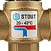STOUT  Насосно-смесительный узел с термостатическим клапаном 20-43°C, без насоса