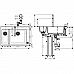 Кухонная мойка с встроенным смесителем Hansgrohe C51-F635-09 77x51 43220000