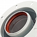 STOUT   Элемент дымохода DN60/100 адаптер для котла вертикальный коаксиальный (совместимый с Bosch, Buderus)(с логотипом)