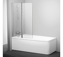 Шторка для ванны Ravak 10° 10CVS2-100 L (белый + транспарент) 7QLA0103Z1