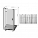 Душевая дверь двухэлементная Ravak Smartline SMSD2-100 B-L (хром+транспарент) 0SLABA00Z1 левая