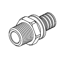 REHAU RAUTITAN Переходник с наружной резьбой и под пайку медных труб 40-R 1 1/4