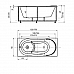 Ванна акриловая АКВАТЕК Афродита 150x70 с гидромассажем Standard (пневмоуправление)
