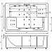 Ванна акриловая АКВАТЕК Дорадо 190х130 с гидромассажем Standard (электроуправление)