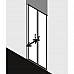 Душевая 2-створчатая маятниковая дверь с фиксированной панелью Kermi Cada Xs 860-910/2000 CKPTD09020VPK