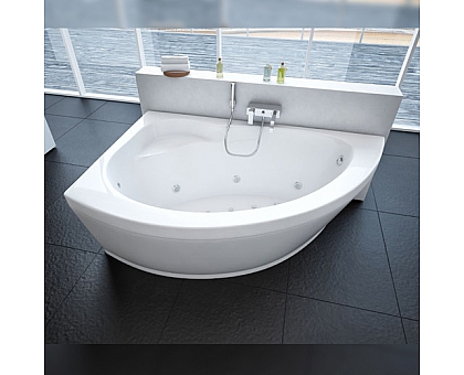 Ванна акриловая АКВАТЕК Аякс 2 170х110 с гидромассажем Premium (пневмоуправление)