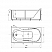 Ванна акриловая АКВАТЕК Мартиника 180х90 с гидромассажем Standard (электроуправление)