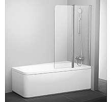Шторка для ванны Ravak 10° 10CVS2-100 R (сатин + транспарент) 7QRA0U03Z1