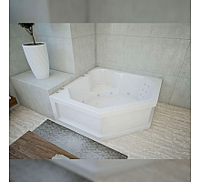 Ванна акриловая АКВАТЕК Лира 148x148 с гидромассажем Koller (пневмоуправление)