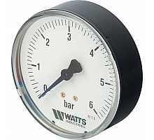 Watts  F+R100(MDA) 80/6x1/4 Манометр аксиальный 80мм, 0- 6 бар