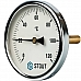 STOUT SIM-0001 Термометр биметаллический с погружной гильзой. Корпус Dn 100 мм, гильза 75 мм 1/2, 0...120°С