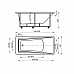 Ванна акриловая АКВАТЕК Либра 170x70 (без гидромассажа) LIB170-0000006