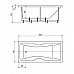 Ванна акриловая АКВАТЕК Феникс 160х75 с гидромассажем Standard (электроуправление)