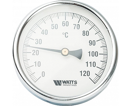 Watts  F+R801(T) 100/50 Термометр биметаллический  с погружной гильзой, D100 мм