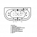 Ванна акриловая АКВАТЕК Морфей 190х90 с гидромассажем Koller (пневмоуправление)