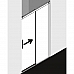 Раздвижная дверь с фиксированной панелью справа Kermi Nica NI L2R 14020 VPK (в нишу)